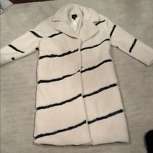 River Island Cream and Black Teddy Jacket